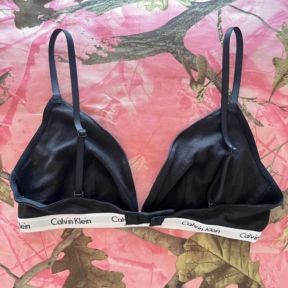 COPY - calvin klein black triangle bralette - Picture 5 of 8